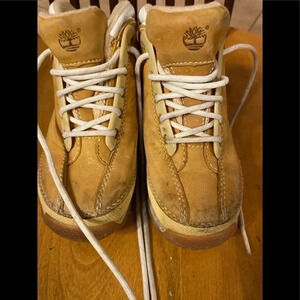 Toddler Boy’s Timberland Euro dub Tan Lace Up Boots size 9
